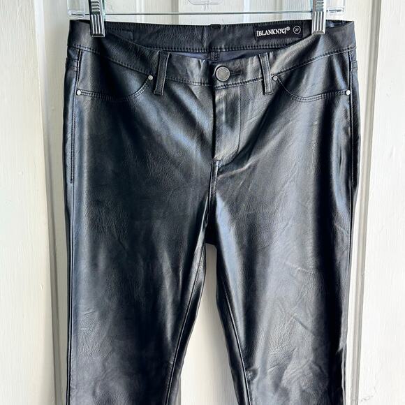 Blank NYC Faux Leather Pants In Eight Ball - Picture 3 of 9